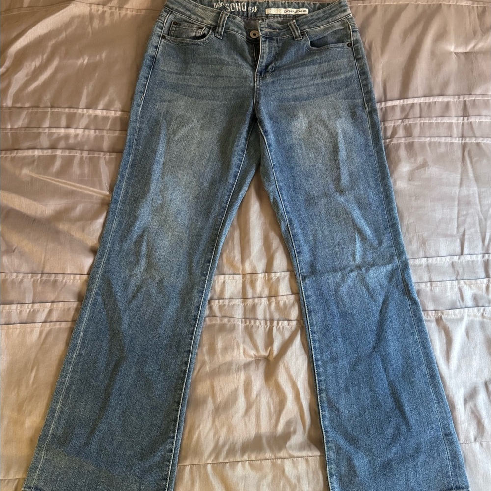 DKNY Women's Classic Blue Flare Jeans